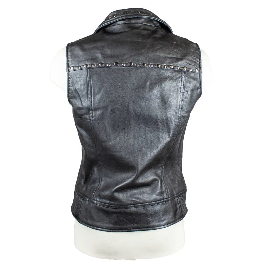 Gilet en cuir clouté pour femme Open Road