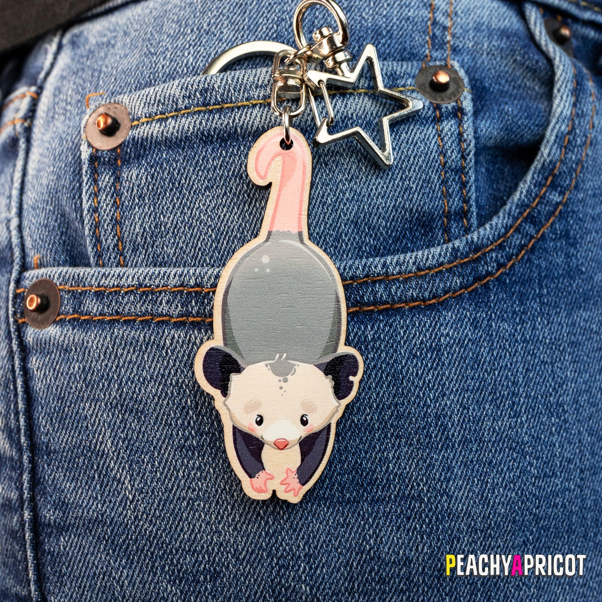 Porte-clés bébé opossum