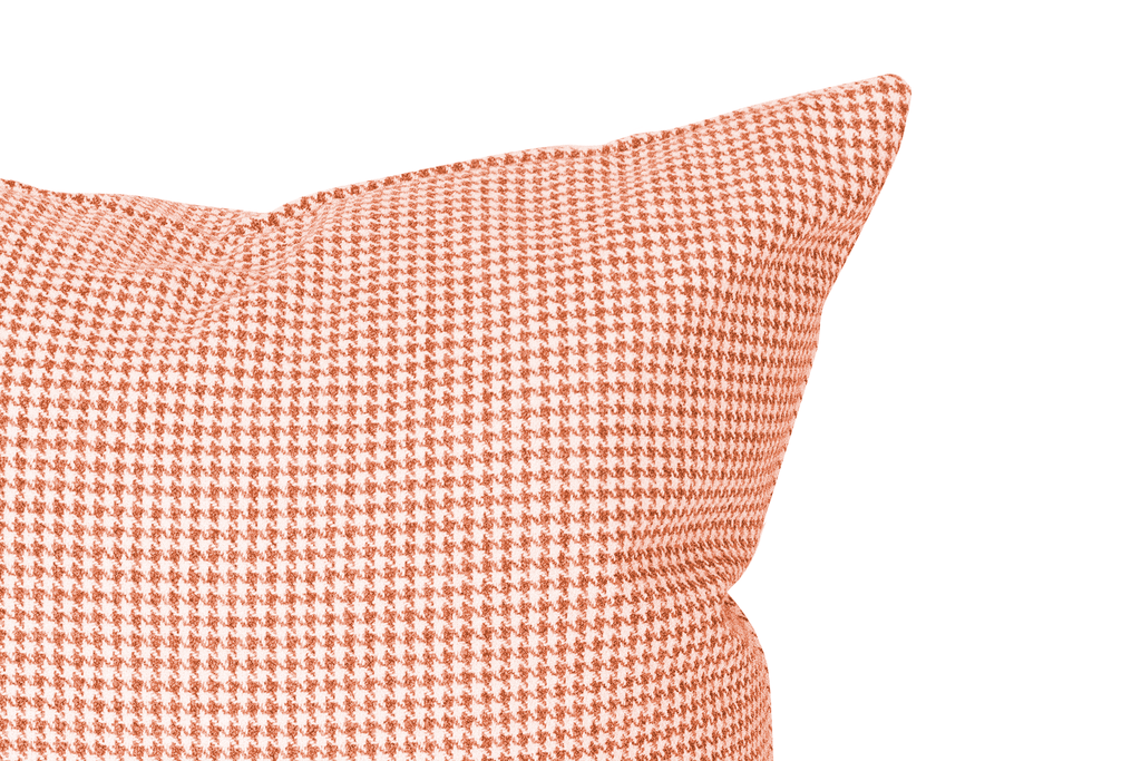 Housse de coussin à motif pied-de-poule Koi