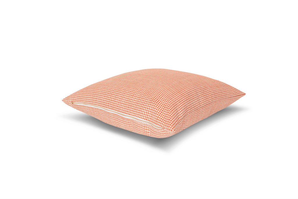 Housse de coussin à motif pied-de-poule Koi