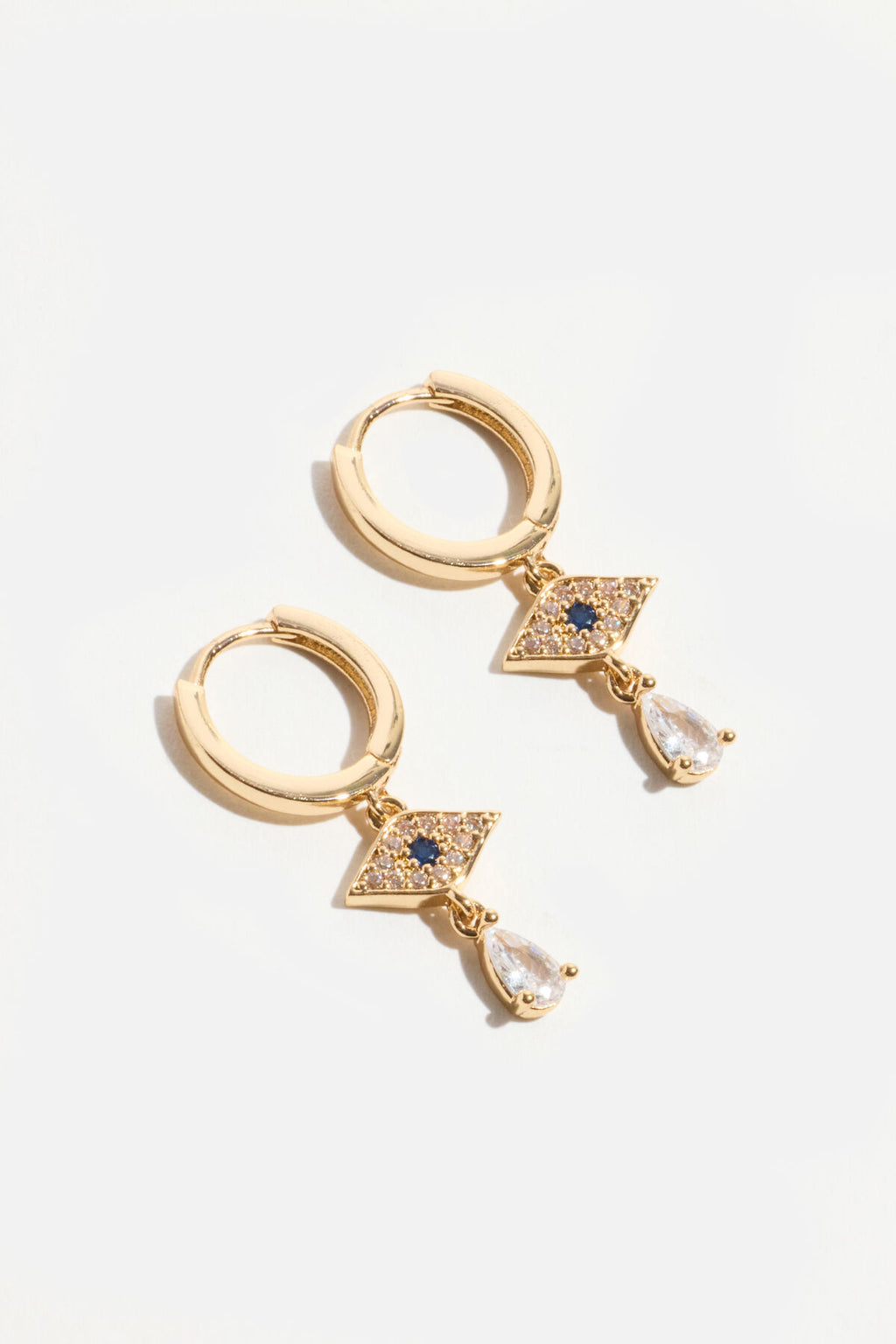 Boucles d'oreilles Huggie Mauvais Œil
