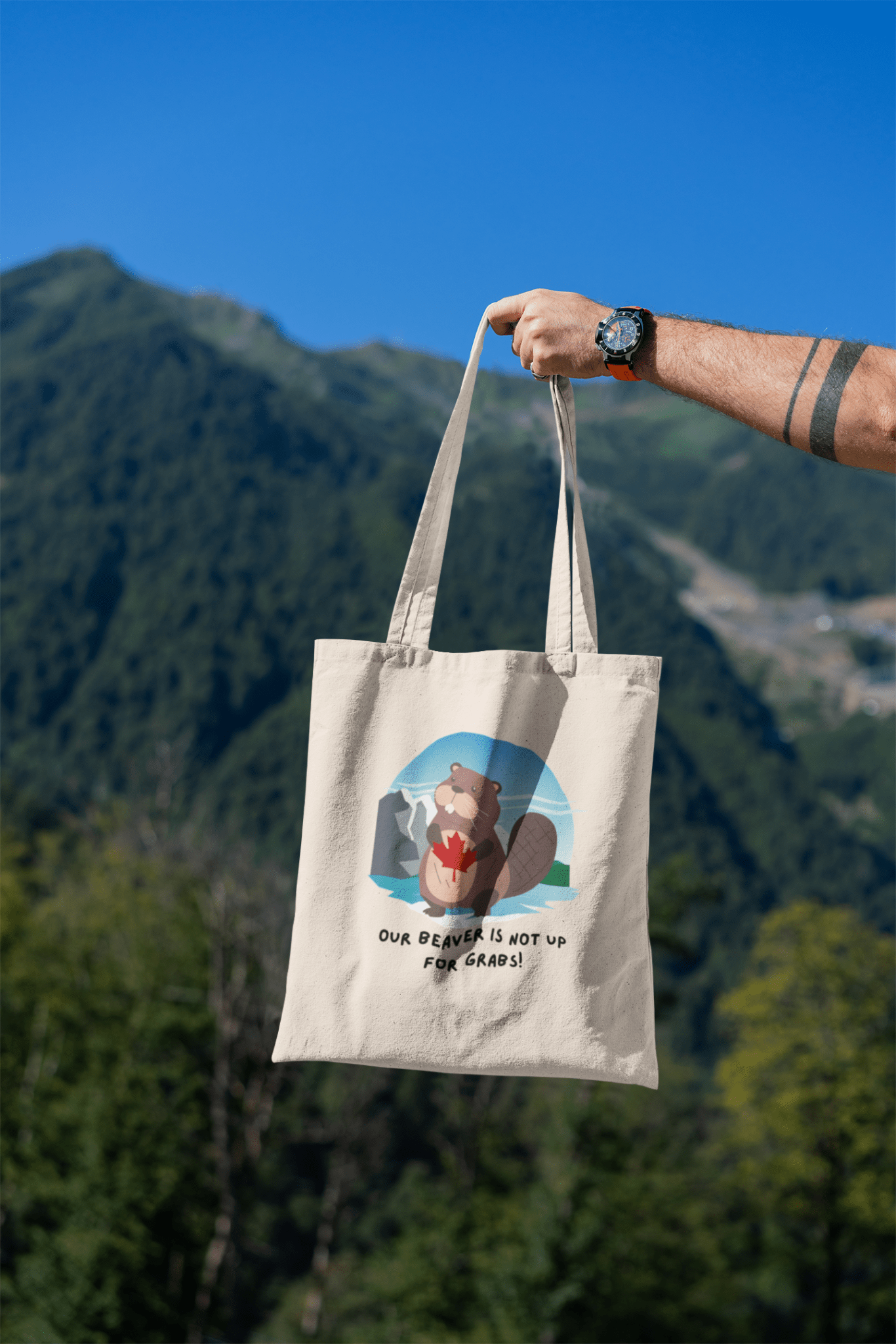 Our Beaver Is Not Up For Grabs Canvas Tote – Bold Statement