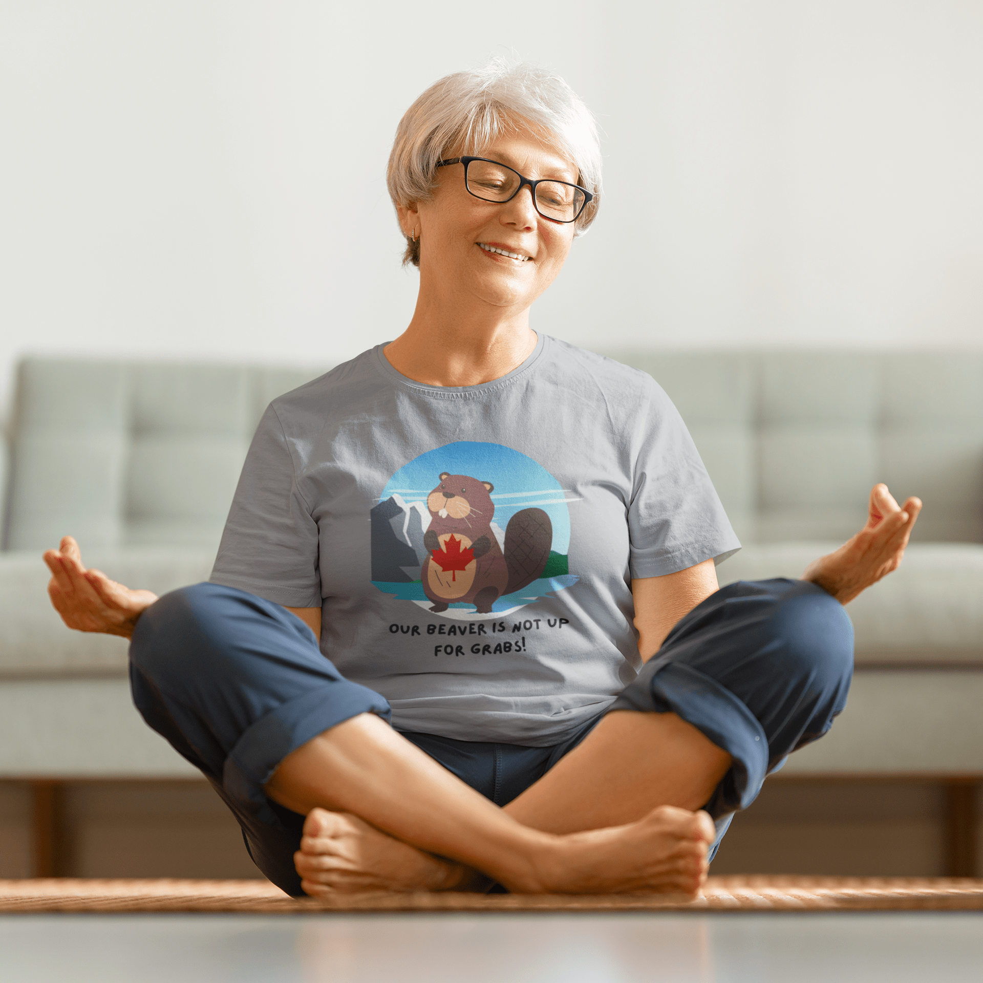 "Our Beaver is Not up for Grabs" Classic Unisex Crewneck T-shirt