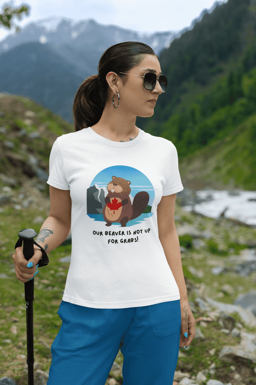 "Our Beaver is Not up for Grabs" Classic Unisex Crewneck T-shirt