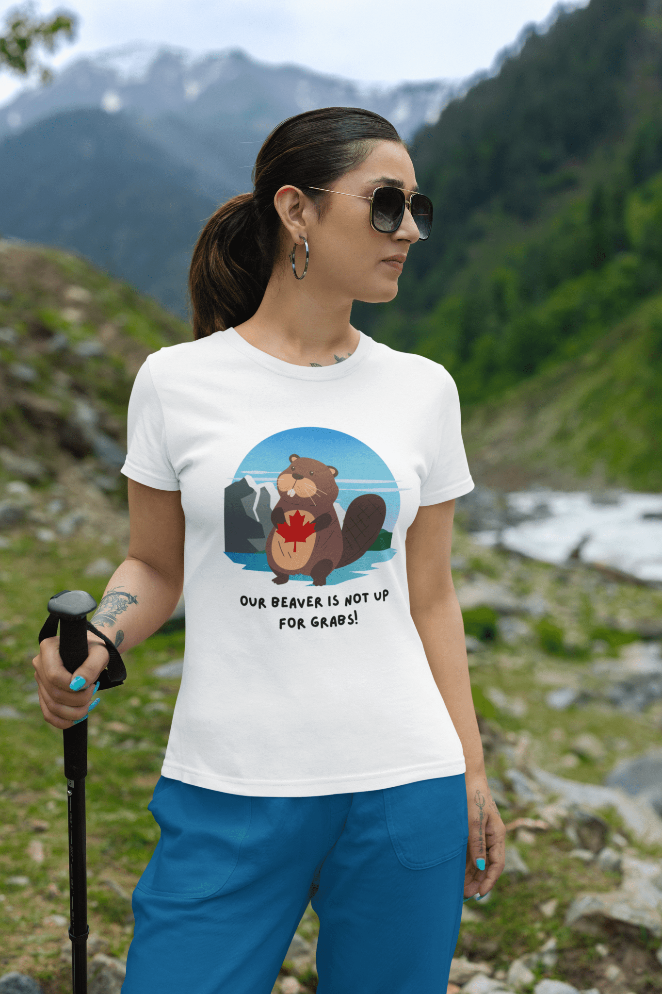 "Our Beaver is Not up for Grabs" Classic Unisex Crewneck T-shirt