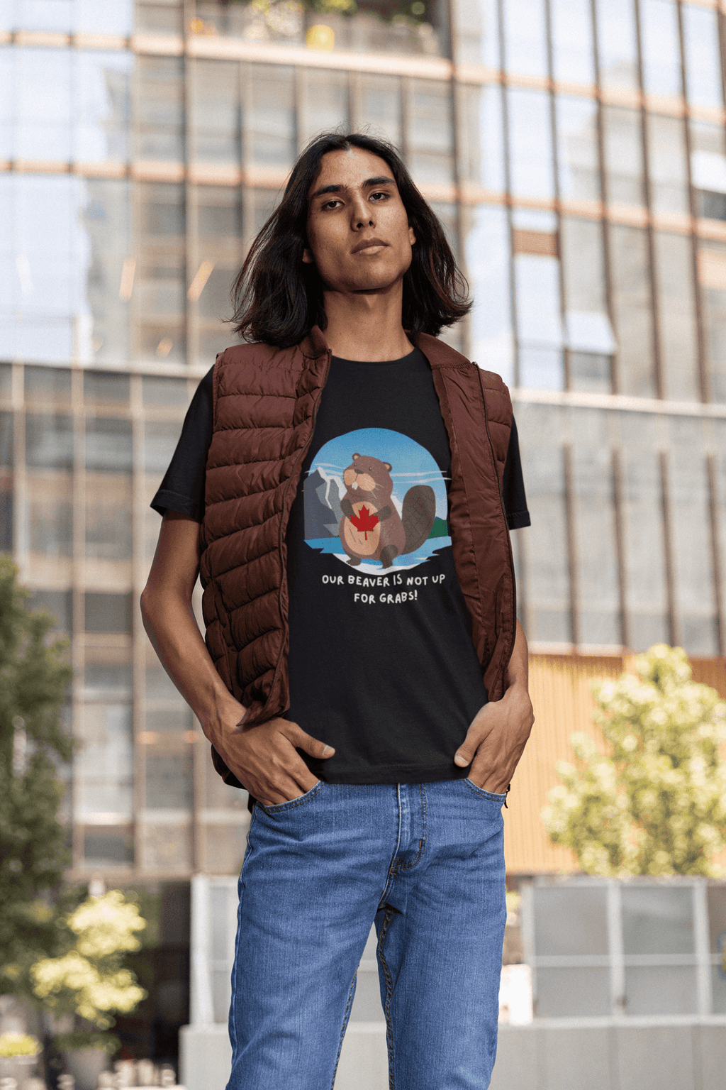 "Our Beaver is Not up for Grabs" Classic Unisex Crewneck T-shirt