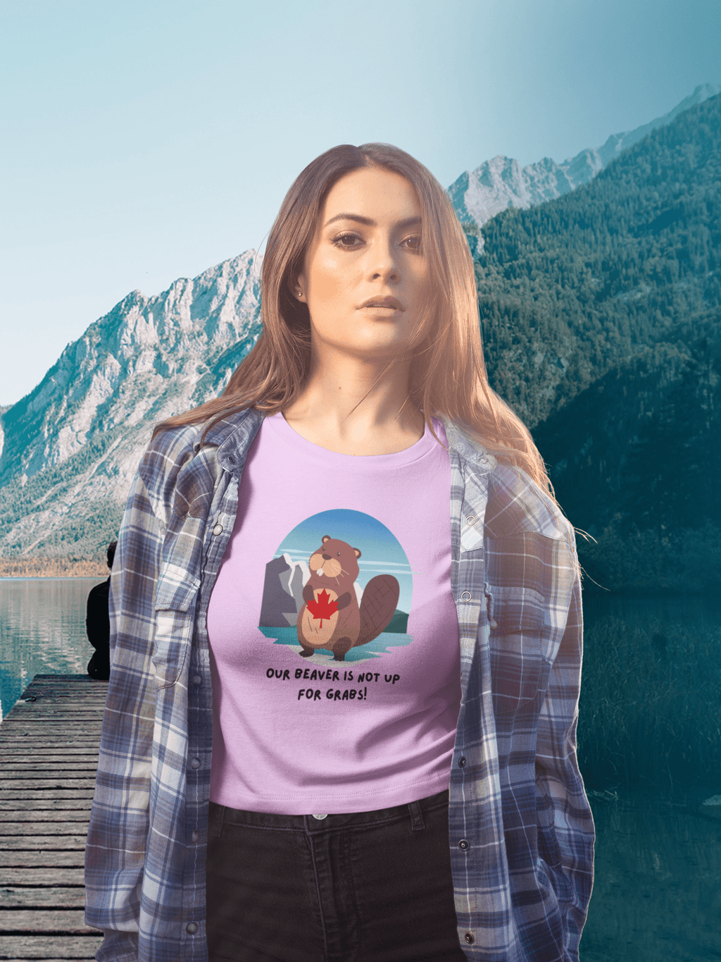 "Our Beaver is Not up for Grabs" Classic Unisex Crewneck T-shirt