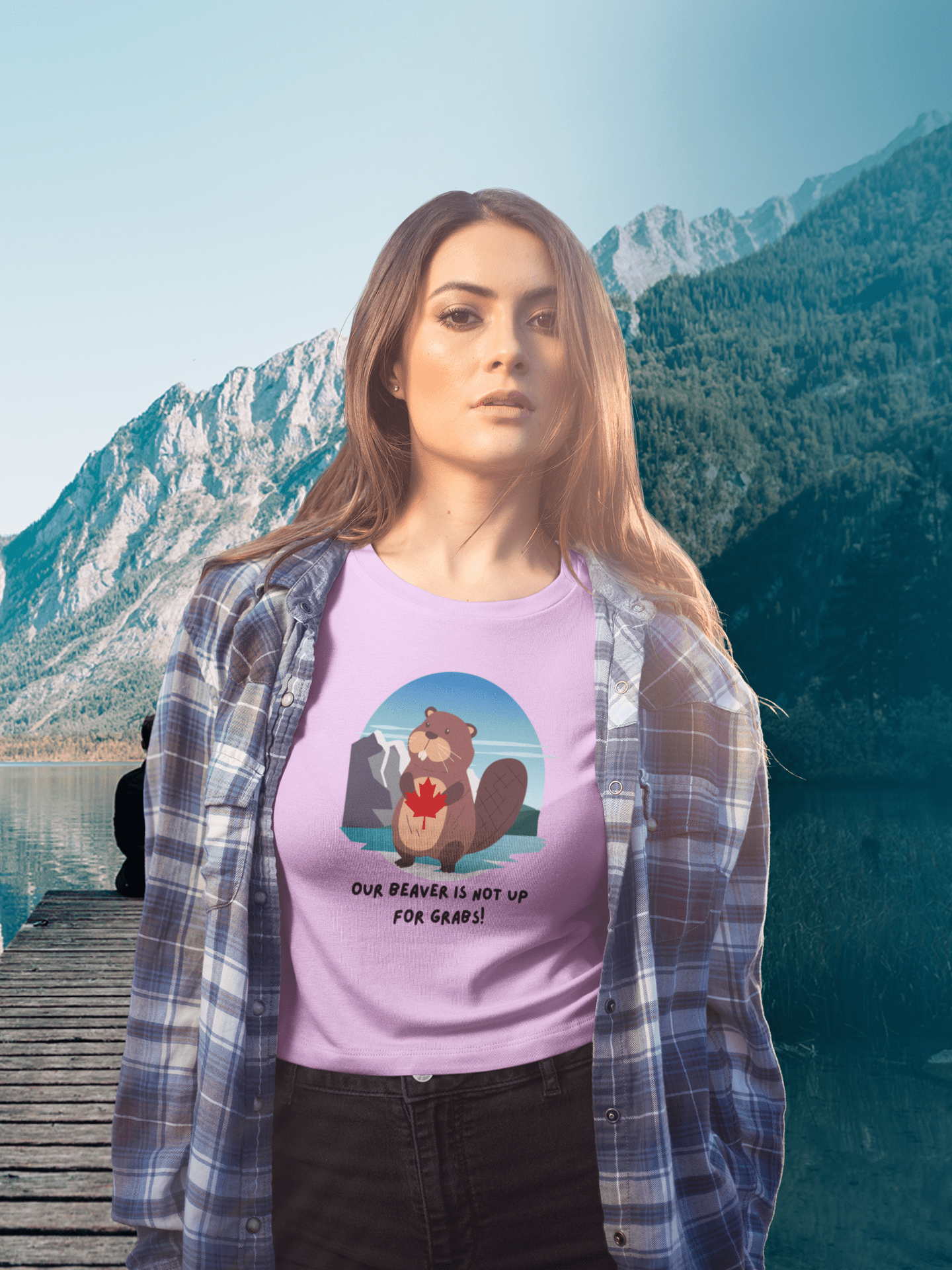 "Our Beaver is Not up for Grabs" Classic Unisex Crewneck T-shirt