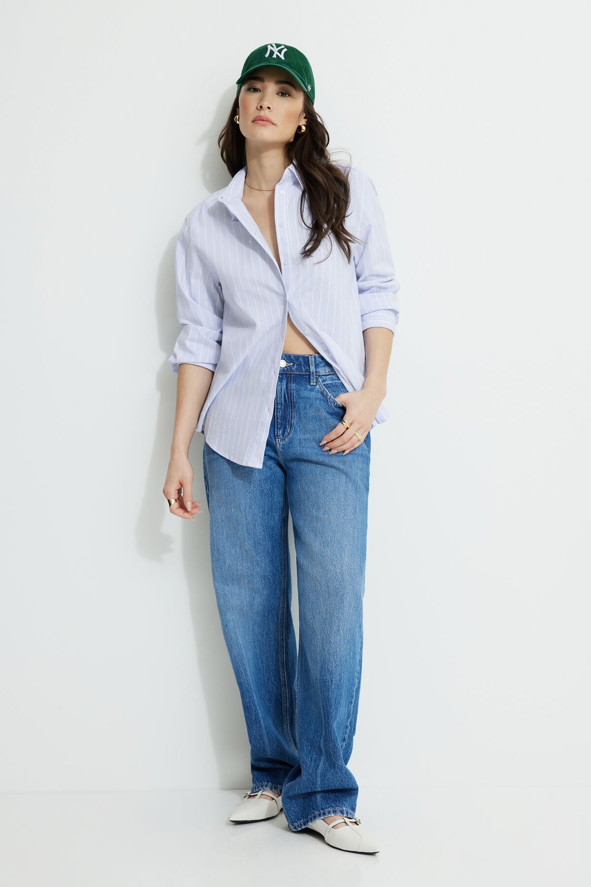 Mika Mid Rise Relaxed Straight Leg Jeans