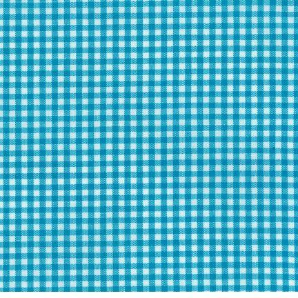 Carolina Gingham, 1/8 pouce, turquoise, 1/4 yard