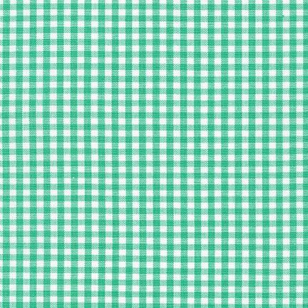 Carolina Gingham, 1/8 pouce, écume de mer, 1/4 yard
