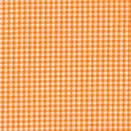 Carolina Gingham, 1/8 pouce, orange, 1/4 yard