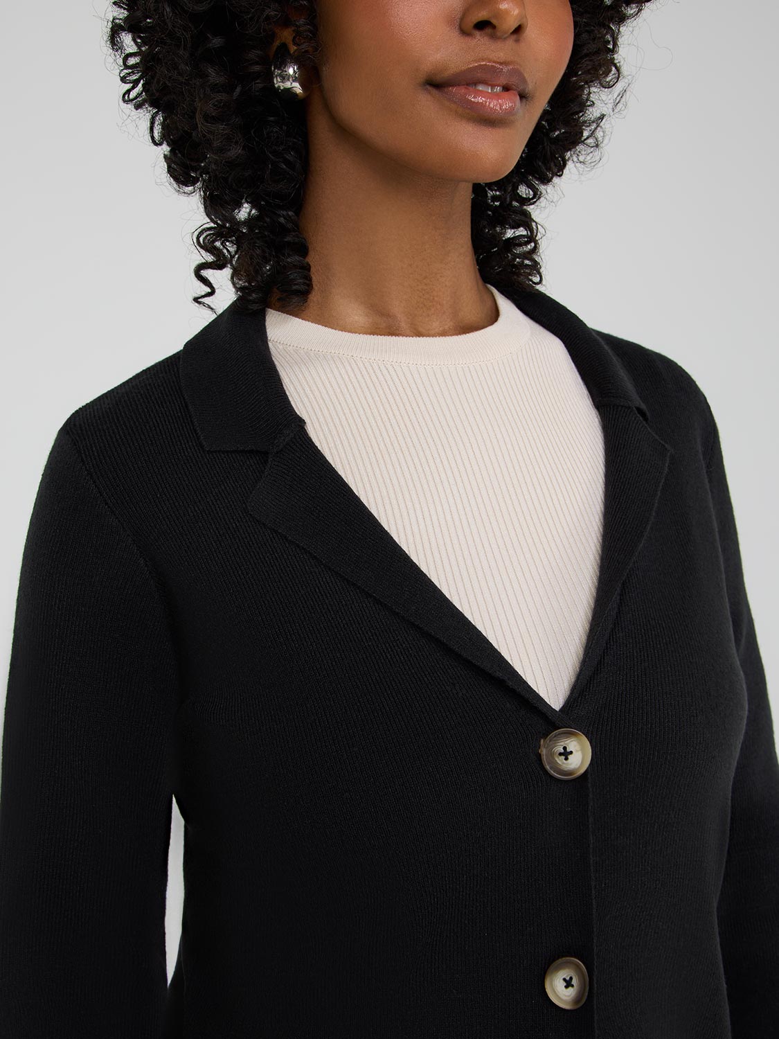 Blazer pull à 2 boutons
