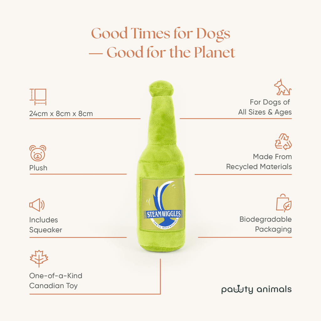 Steam Wiggles Dog Toy