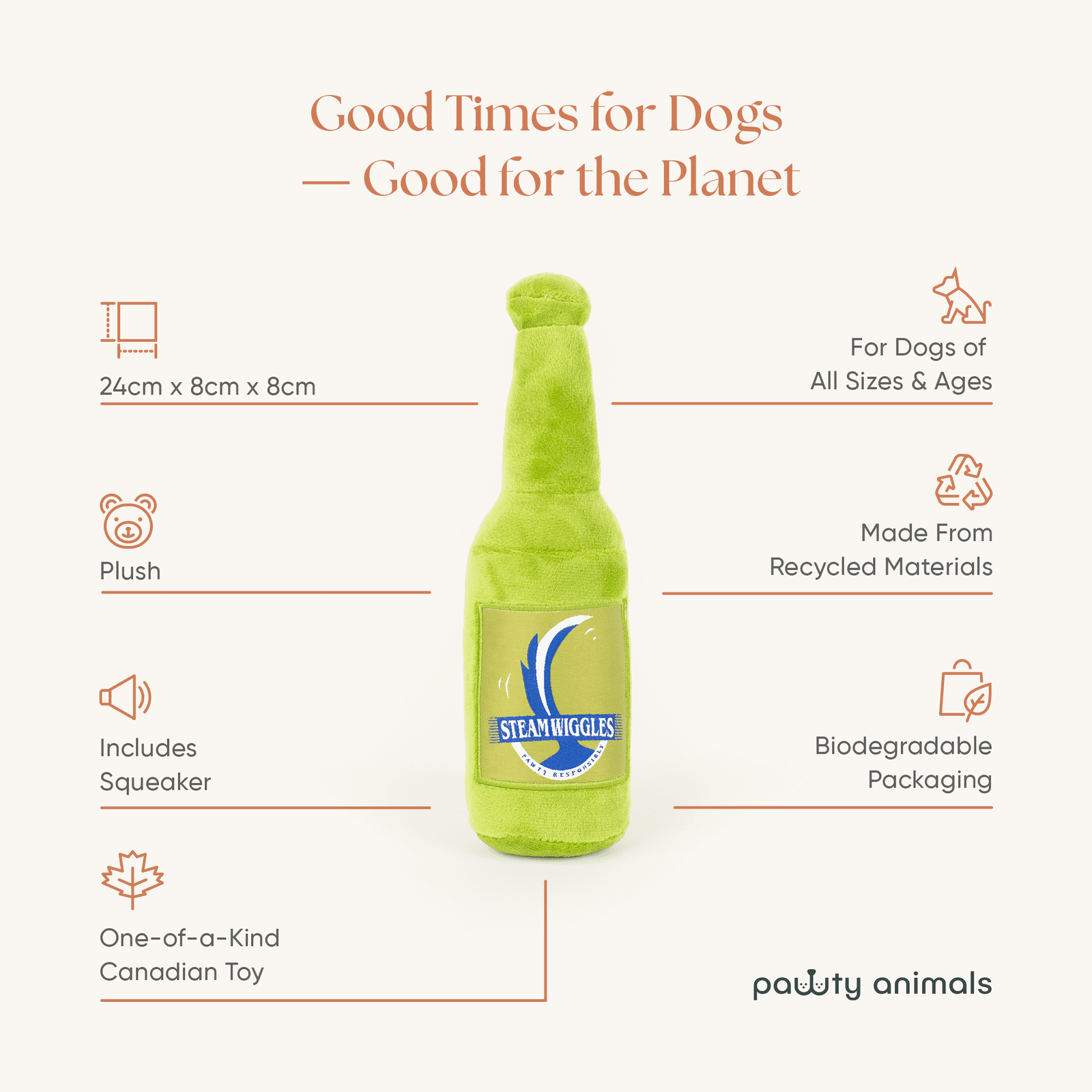 Jouet pour chien Steam Wiggles 