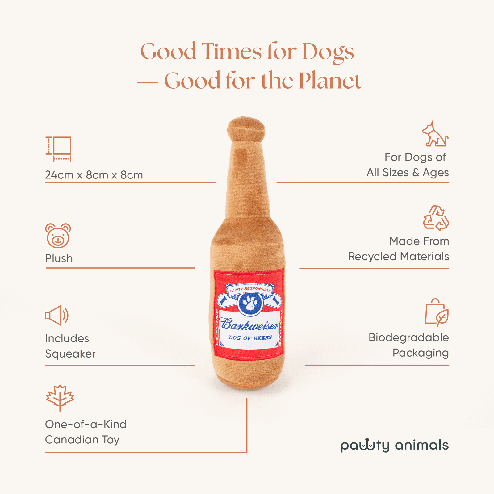 Jouet pour chien Barkweiser 