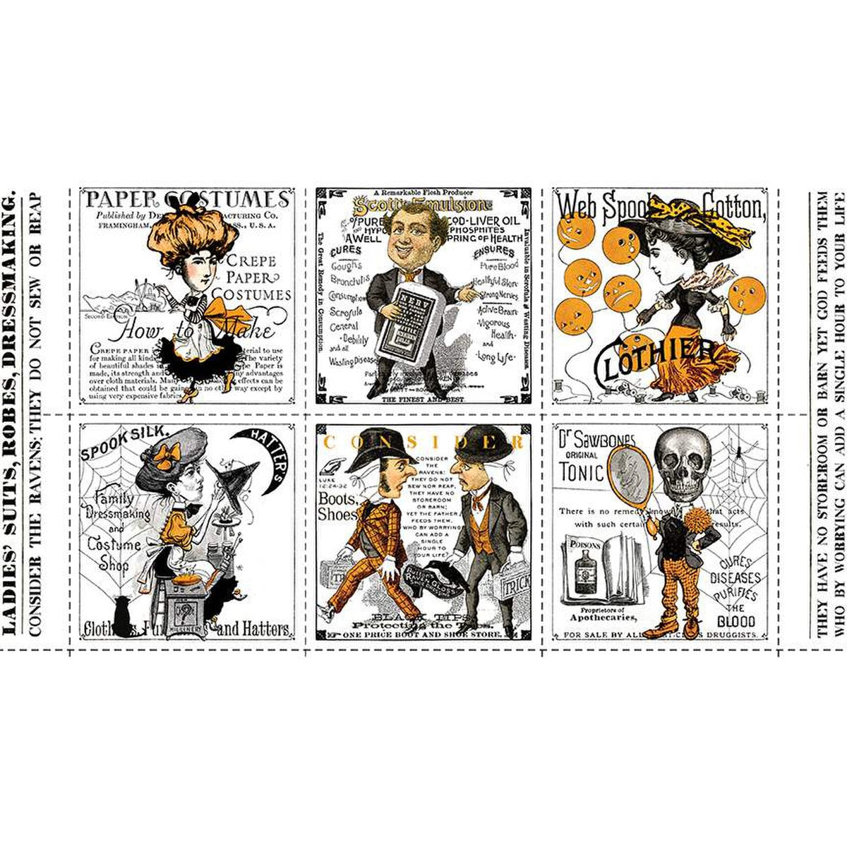 Riley Blake - Acte II du costumier - Grand panneau de patch - PD16001-PANEL