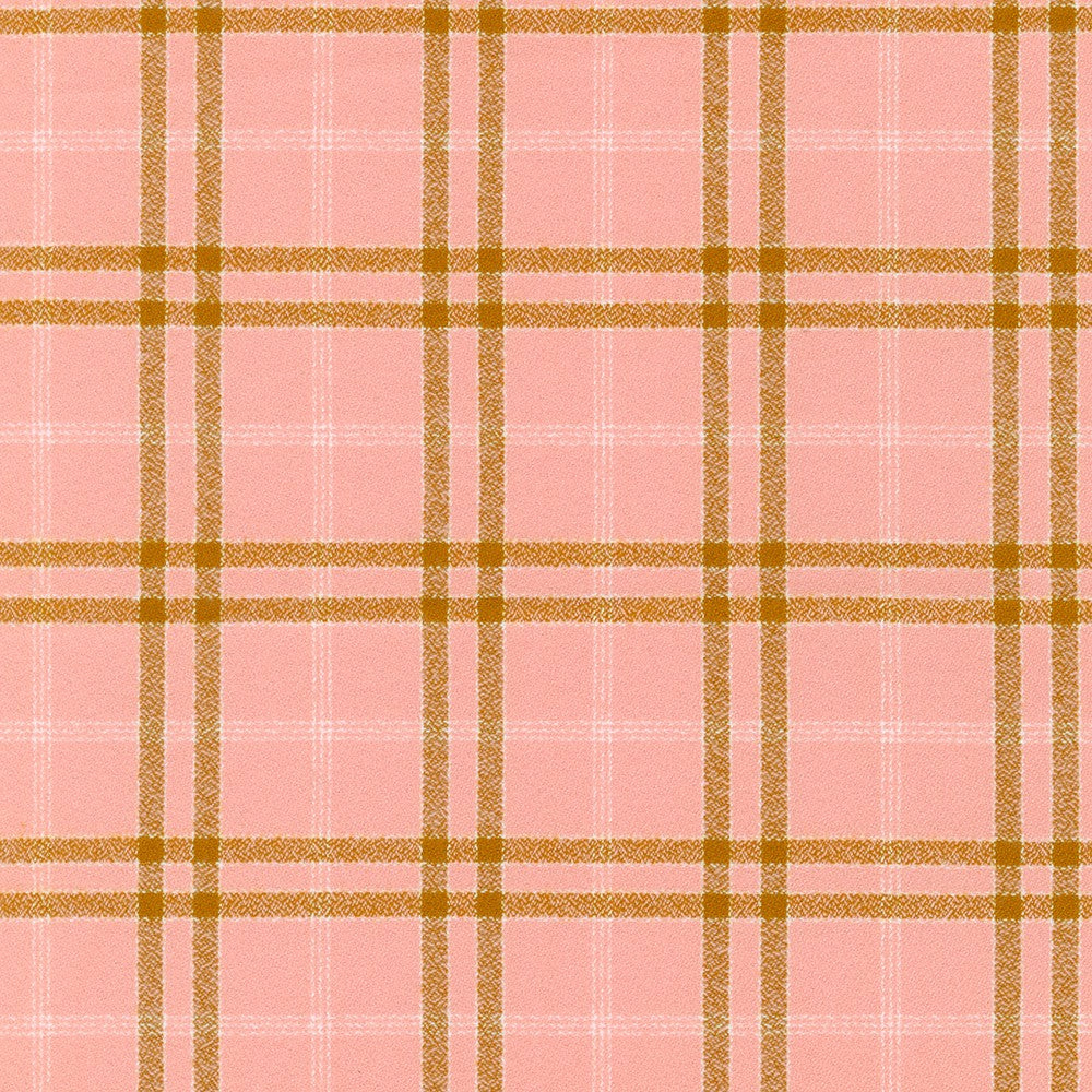 Mammoth Junior Flannel - Peach, 1/4 yard