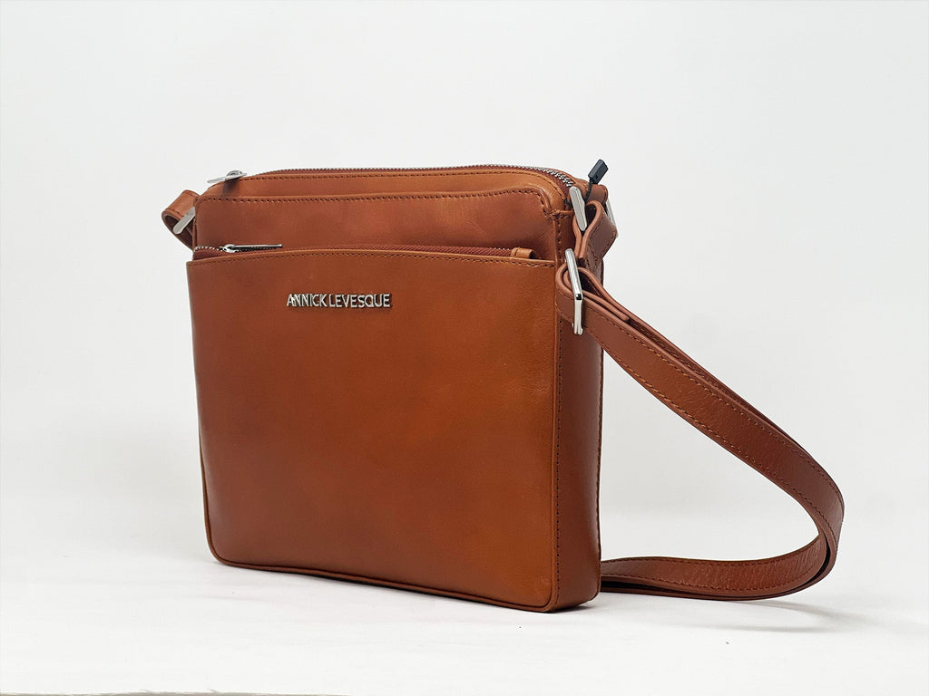 Cognac Crossbody Bag | Gisèle Petit