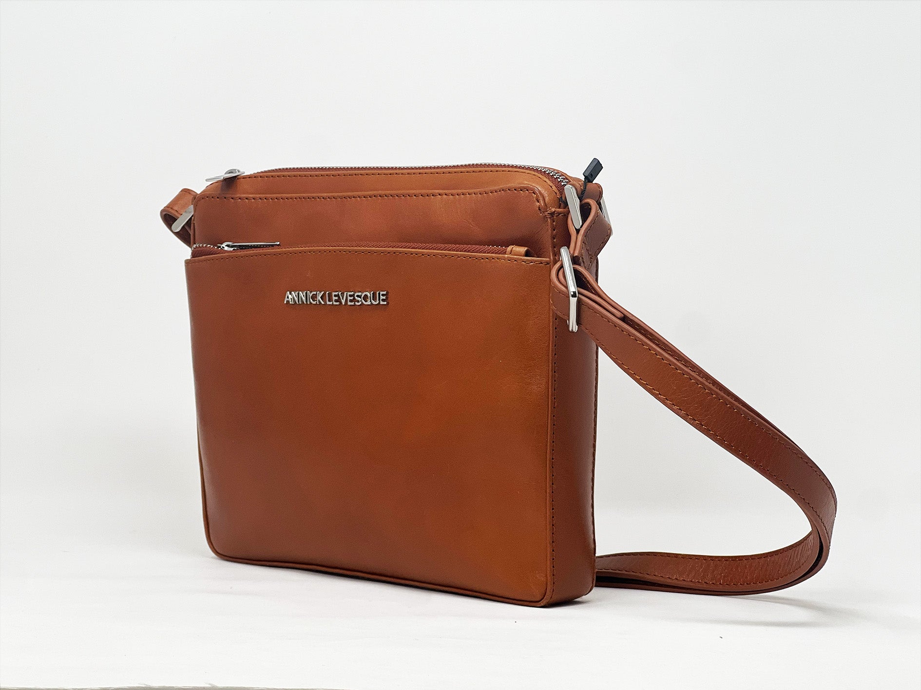 Cognac Crossbody Bag | Gisèle Petit