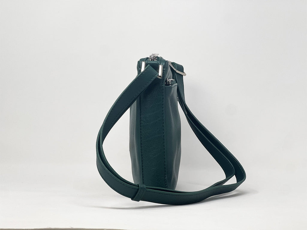 Crossbody Bag, Dark Green Pouch | Gisèle Petit
