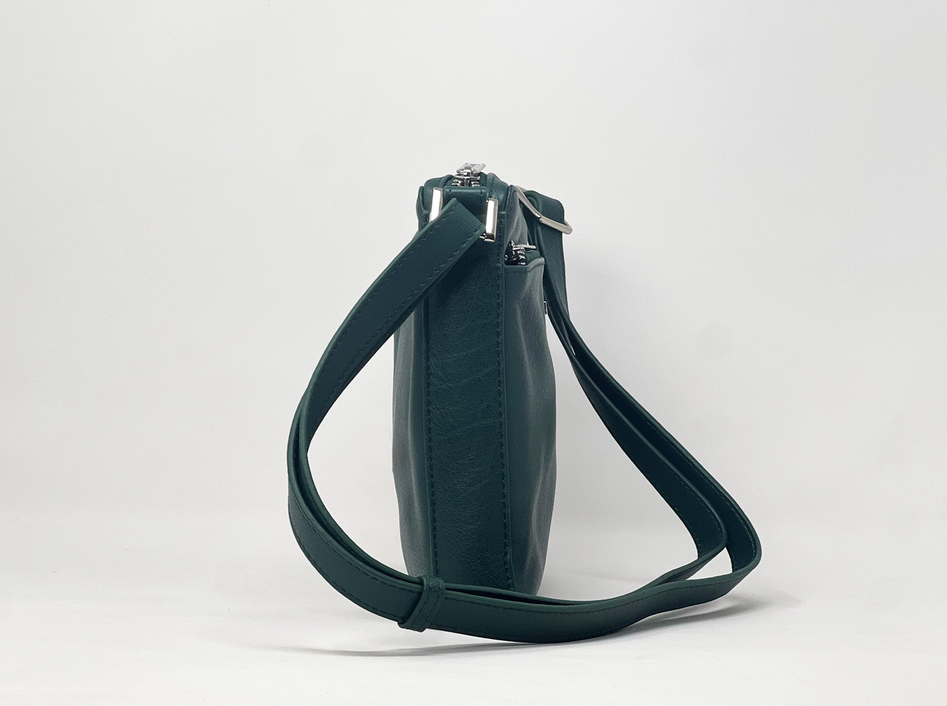 Crossbody Bag, Dark Green Pouch | Gisèle Petit