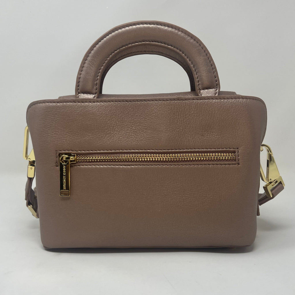 Clarence Leather Handbag, Two-in-One, Rose Platinum
