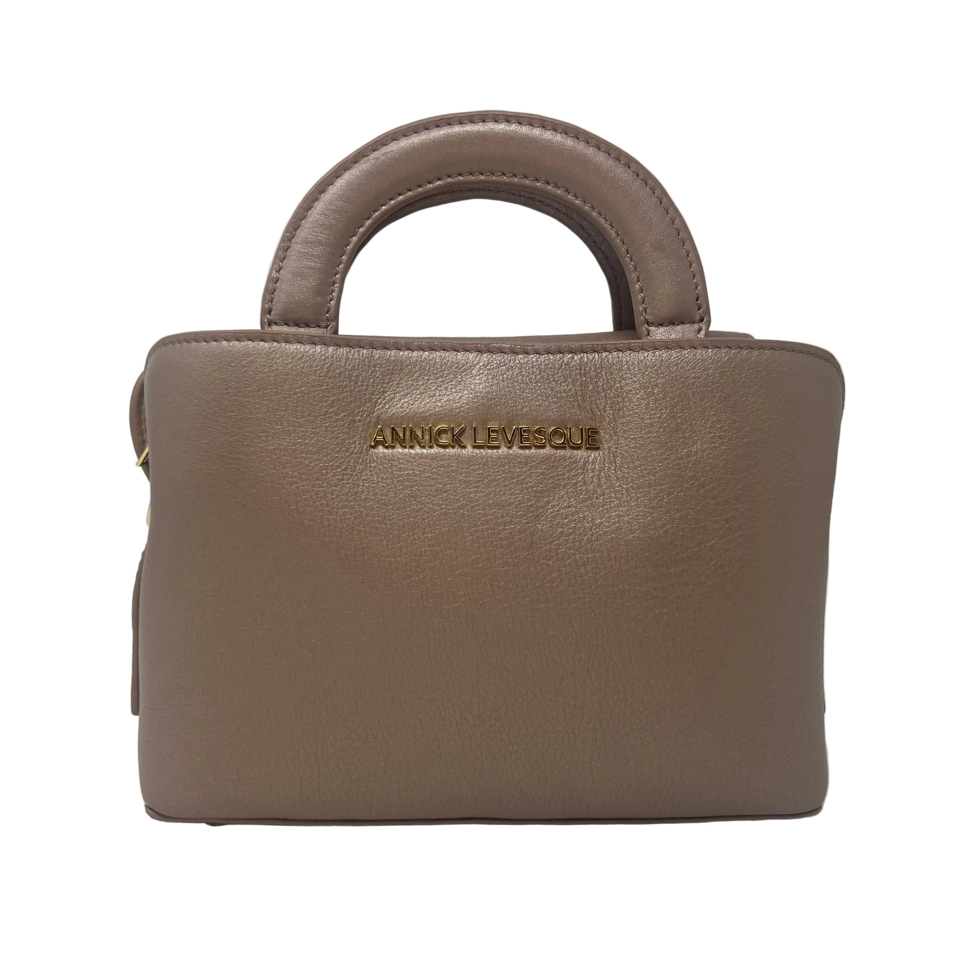 Clarence Leather Handbag, Two-in-One, Rose Platinum