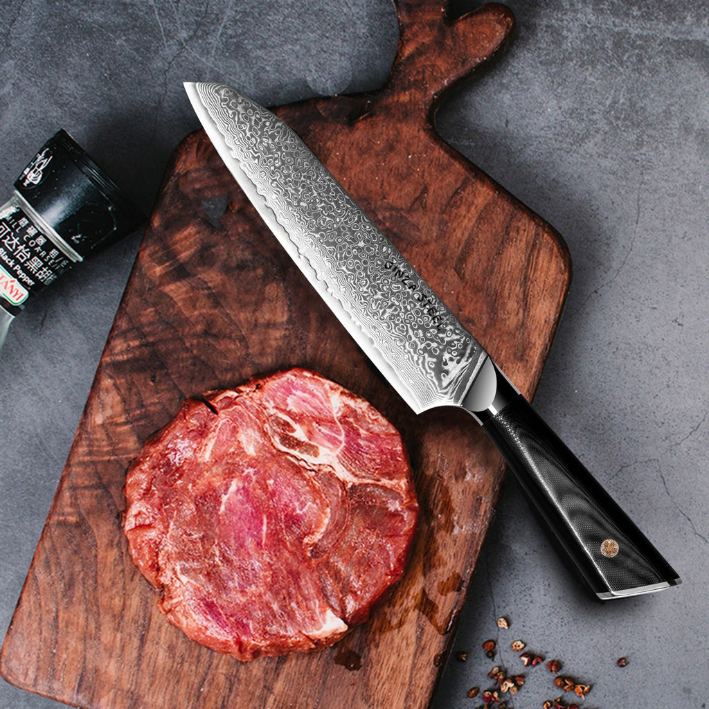 HAGAKURE 20 | Japanese Santoku Knife 8" - 67 Layer VG10 Steel