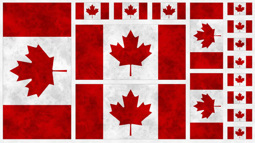 Panneau du drapeau canadien