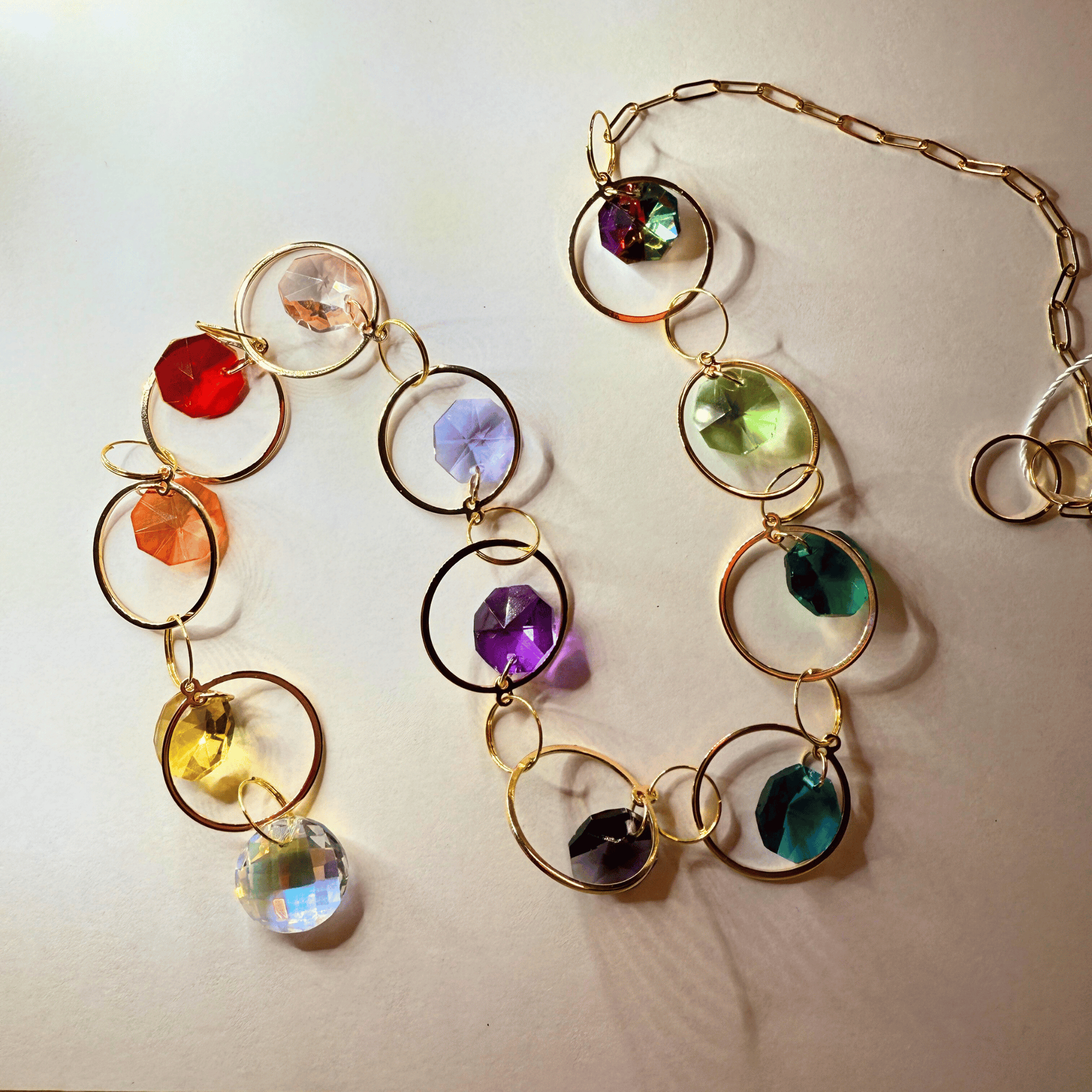 Rainbow Dot Prism Suncatcher