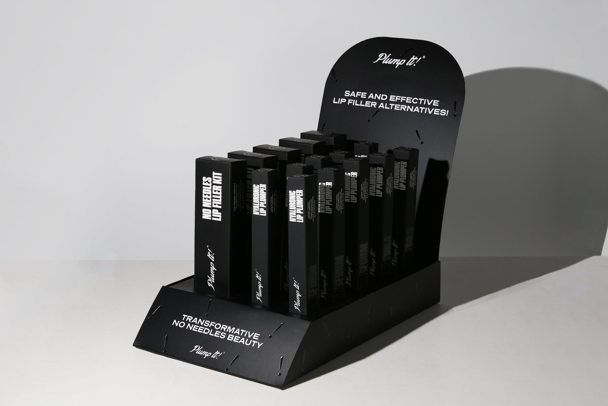 Plump It! POS Empty Counter Display