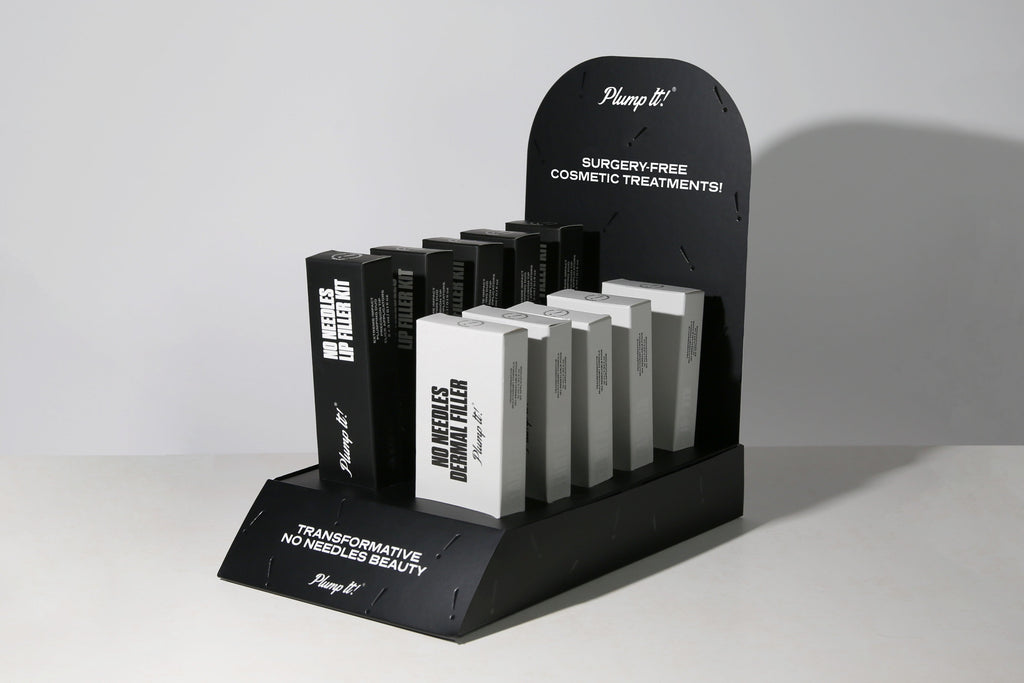 Plump It! POS Empty Counter Display