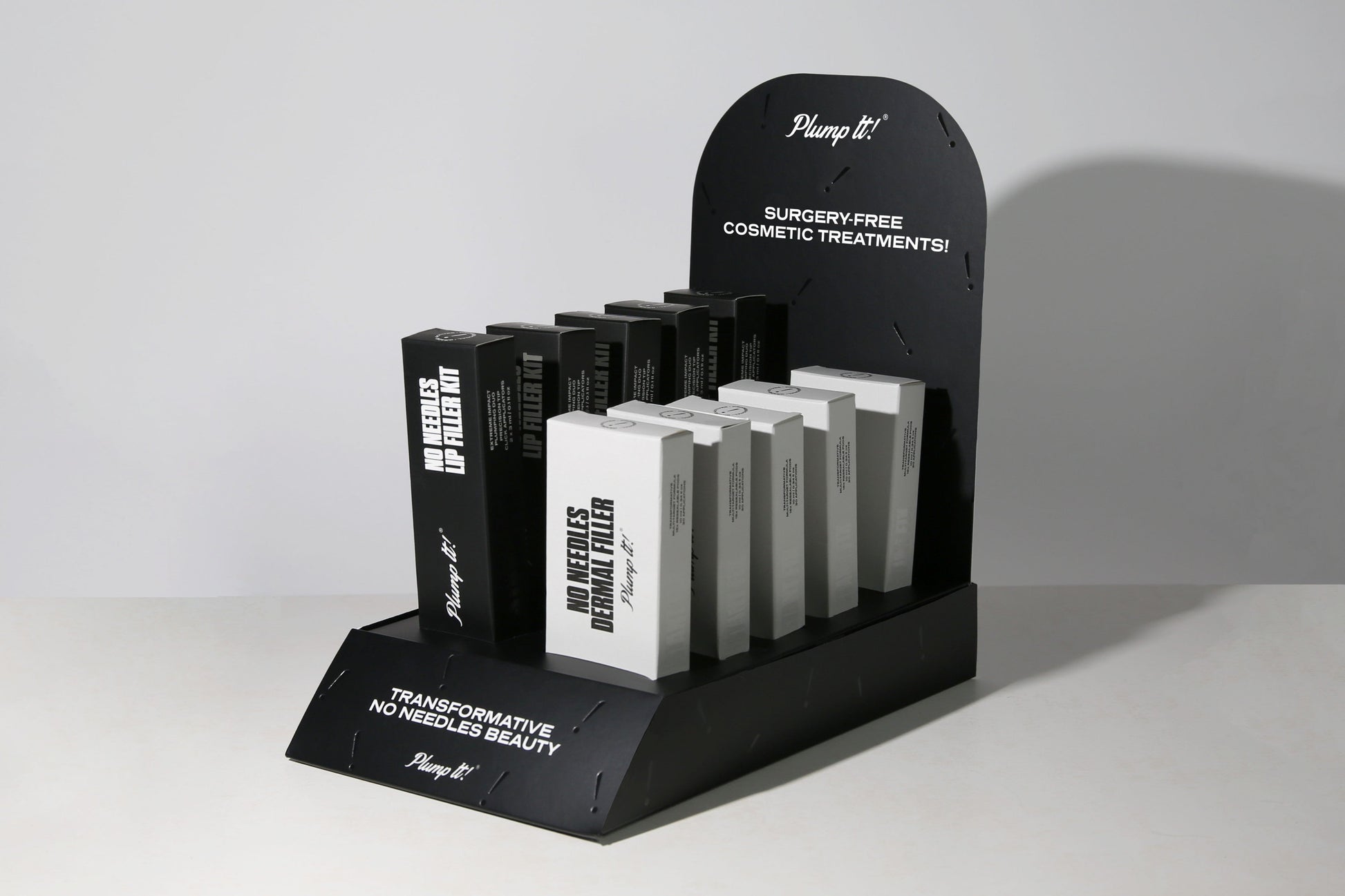 Plump It! POS Empty Counter Display