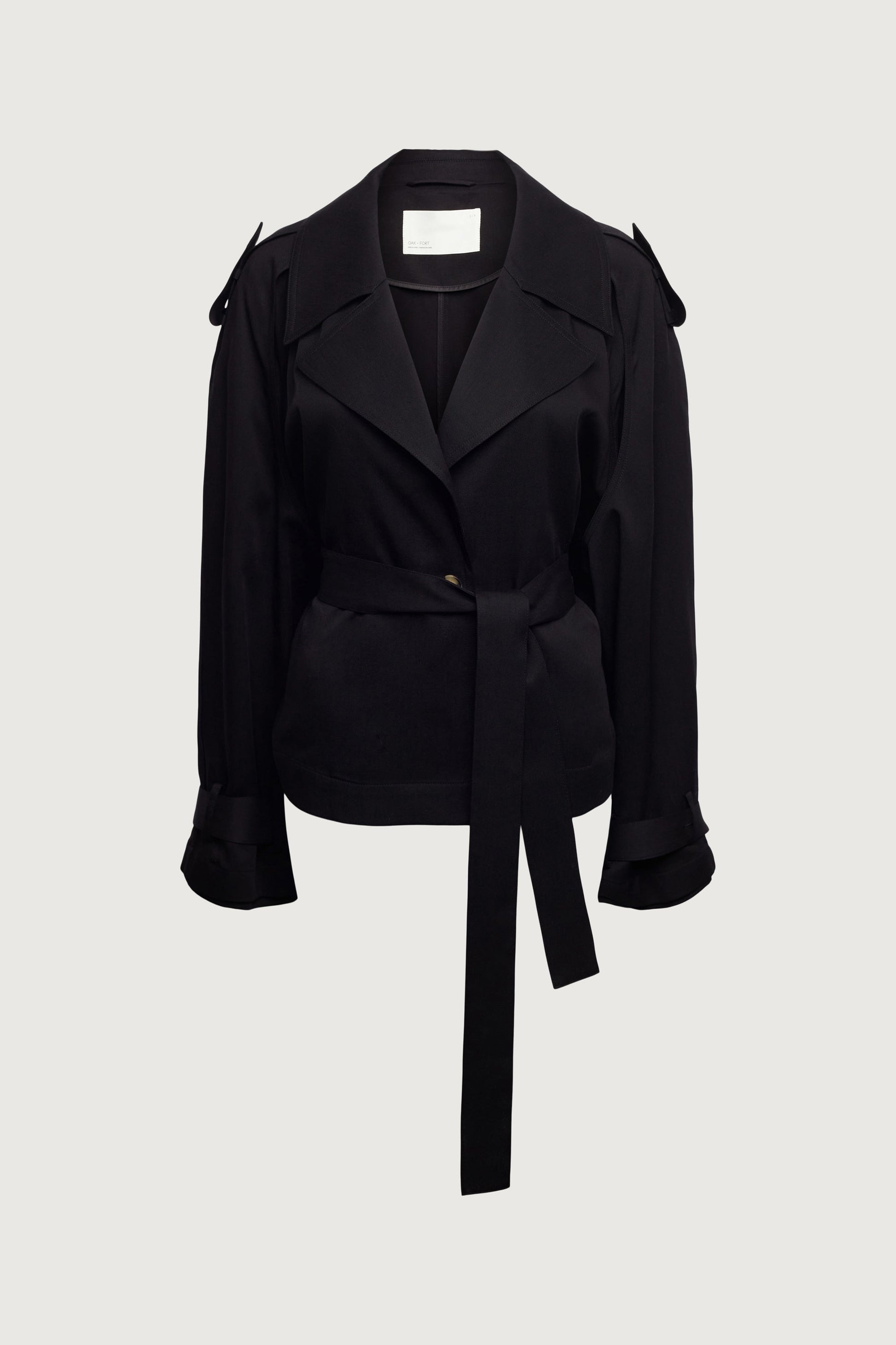 TRENCH-COAT COURT ET FLUIDE EN TENCEL