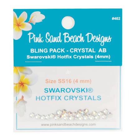 Plage de sable rose - Cristal Swarovski Hotfix 4 mm - Cristal
