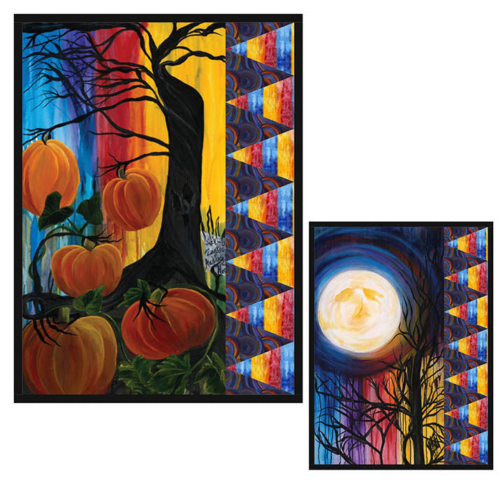 Citrouilles sculptées - Kit de courtepointe Harvest Moon