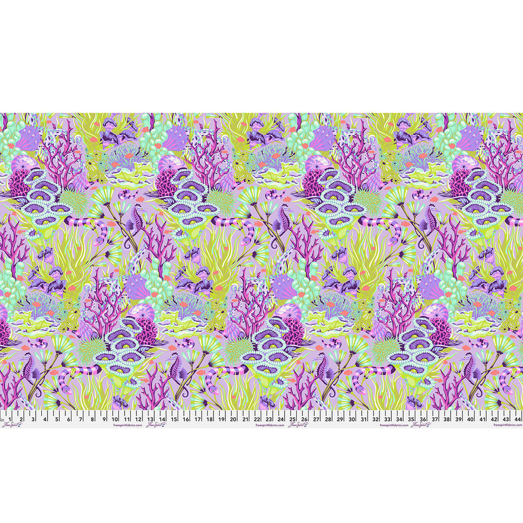 Tula Pink - Floral Reef - Reef What You Sew - Ultraviolet - PWTP264.ULTRAVIOLET