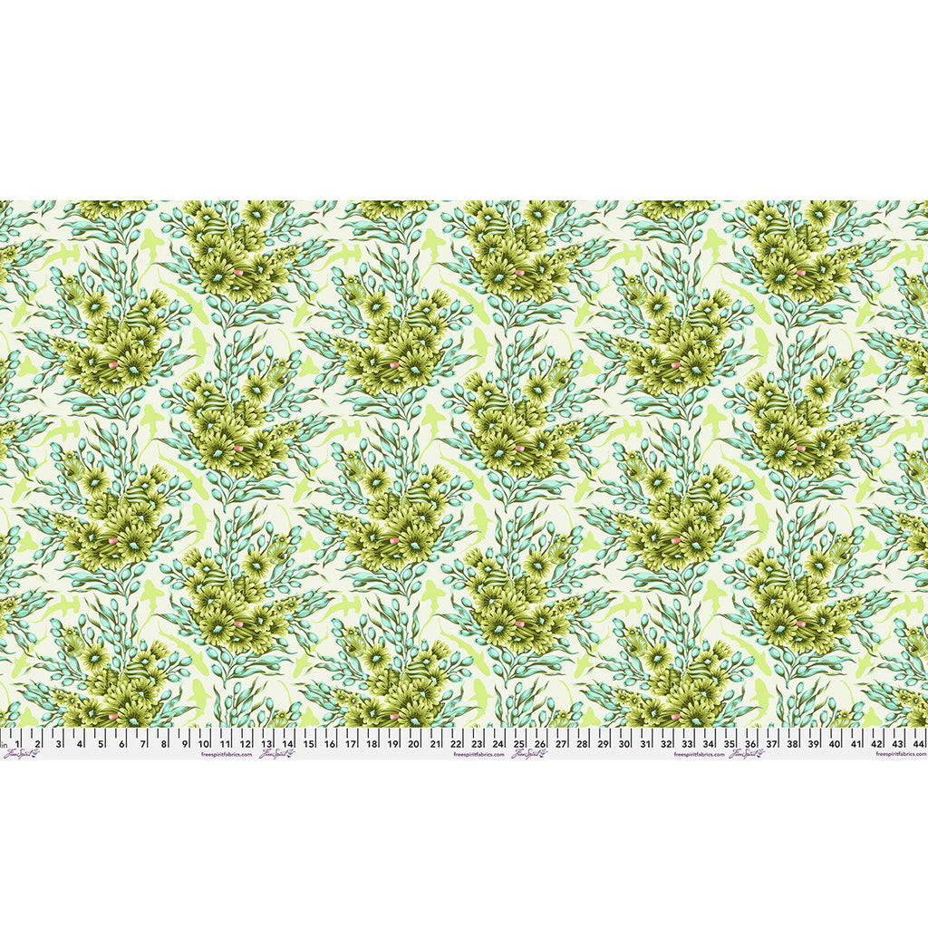 Tula Pink - Floral Reef - Shadow Sharks - Seagrass - PWTP267.SEAGRASS