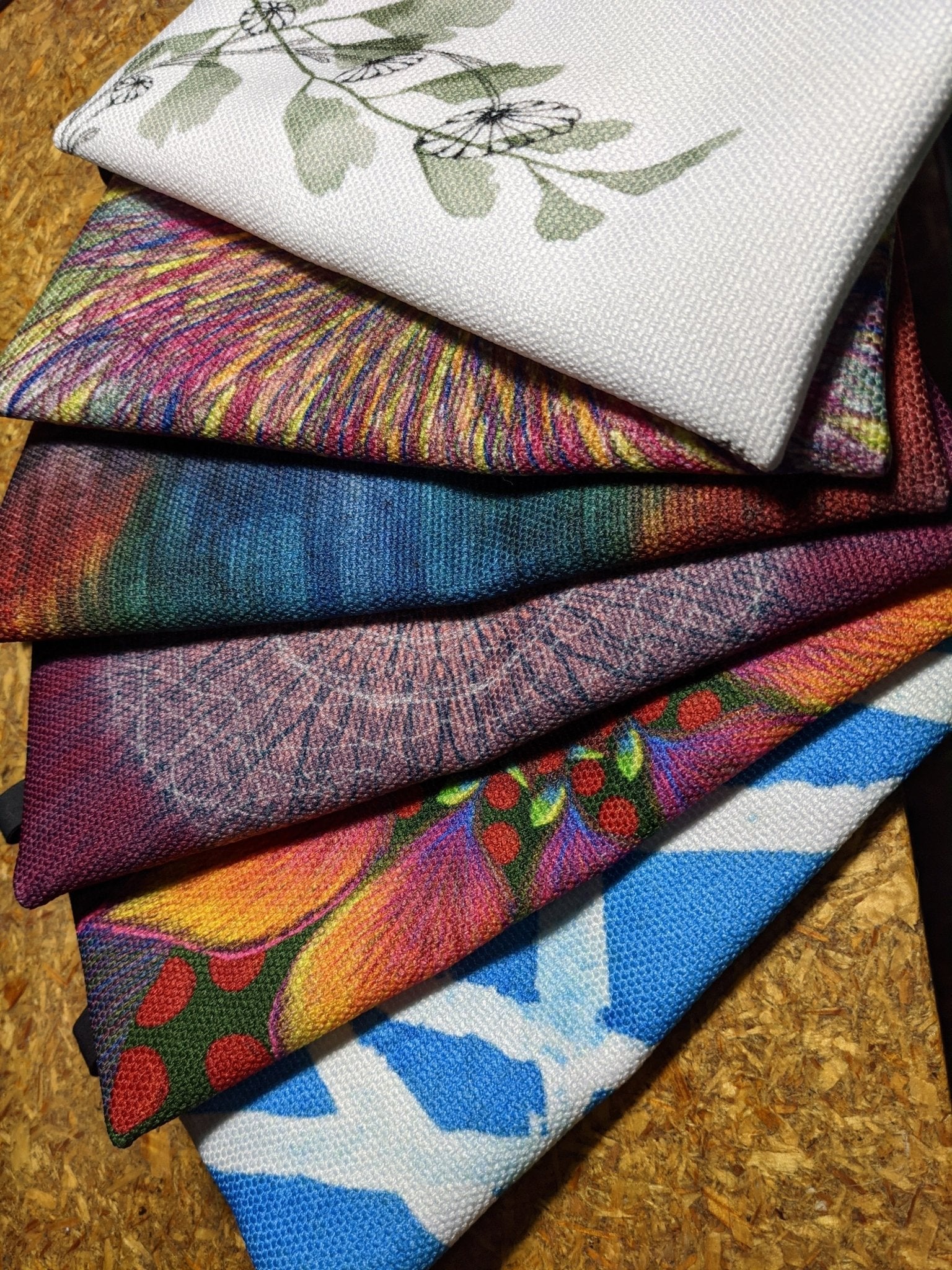 Zippered Cotton Canvas Pencil Case | Floral Mandala