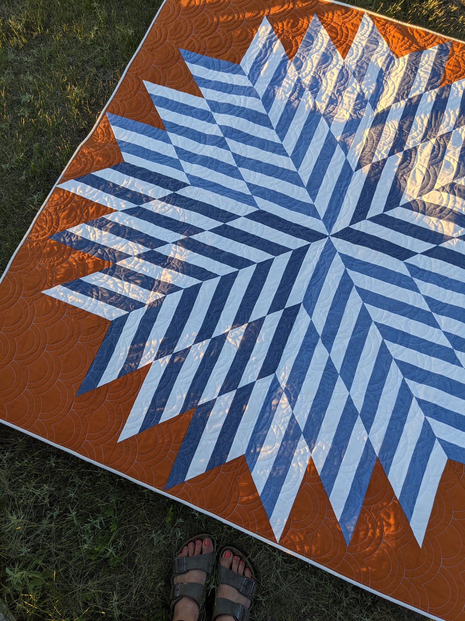 Commonwealth Star Quilt Pattern by Plains and Pine