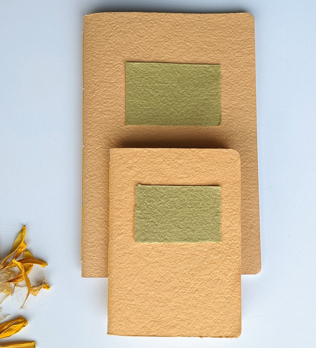 Large | The Colour Block Cotton Rag Notebook