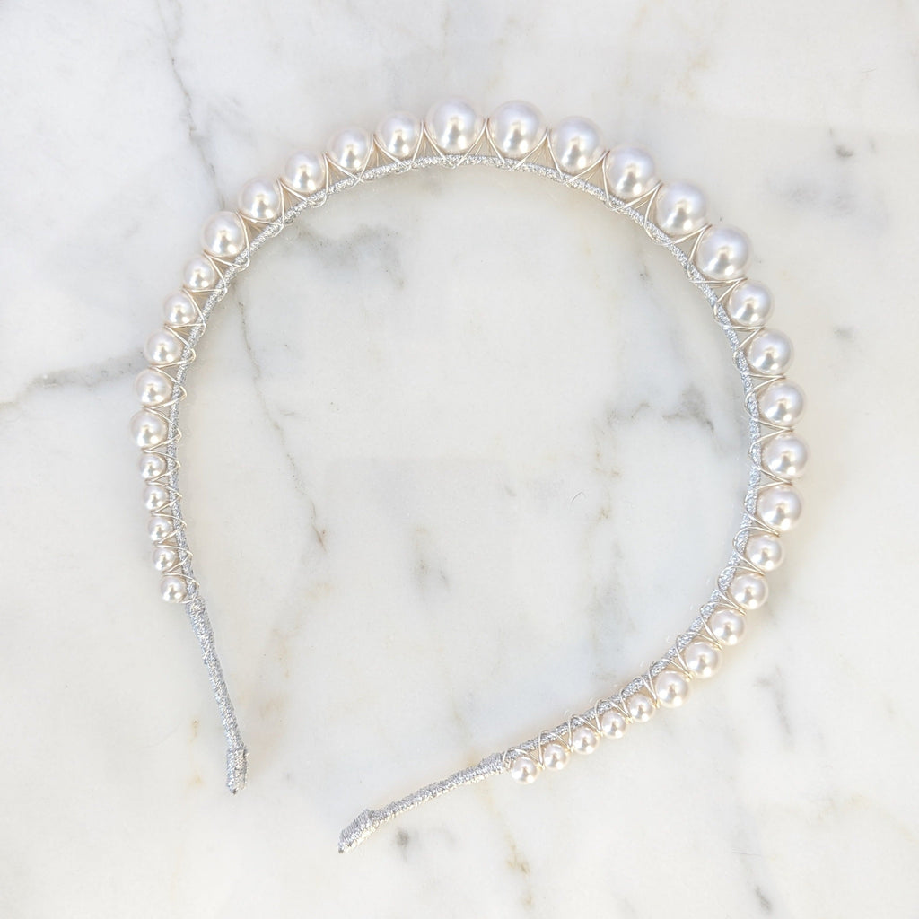 PAULA Pearl Wedding Headband