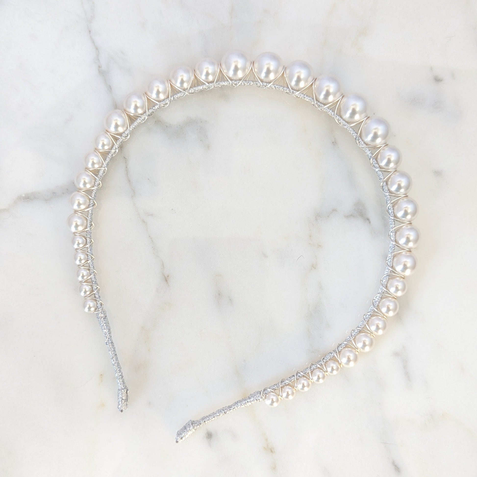 PAULA Pearl Wedding Headband
