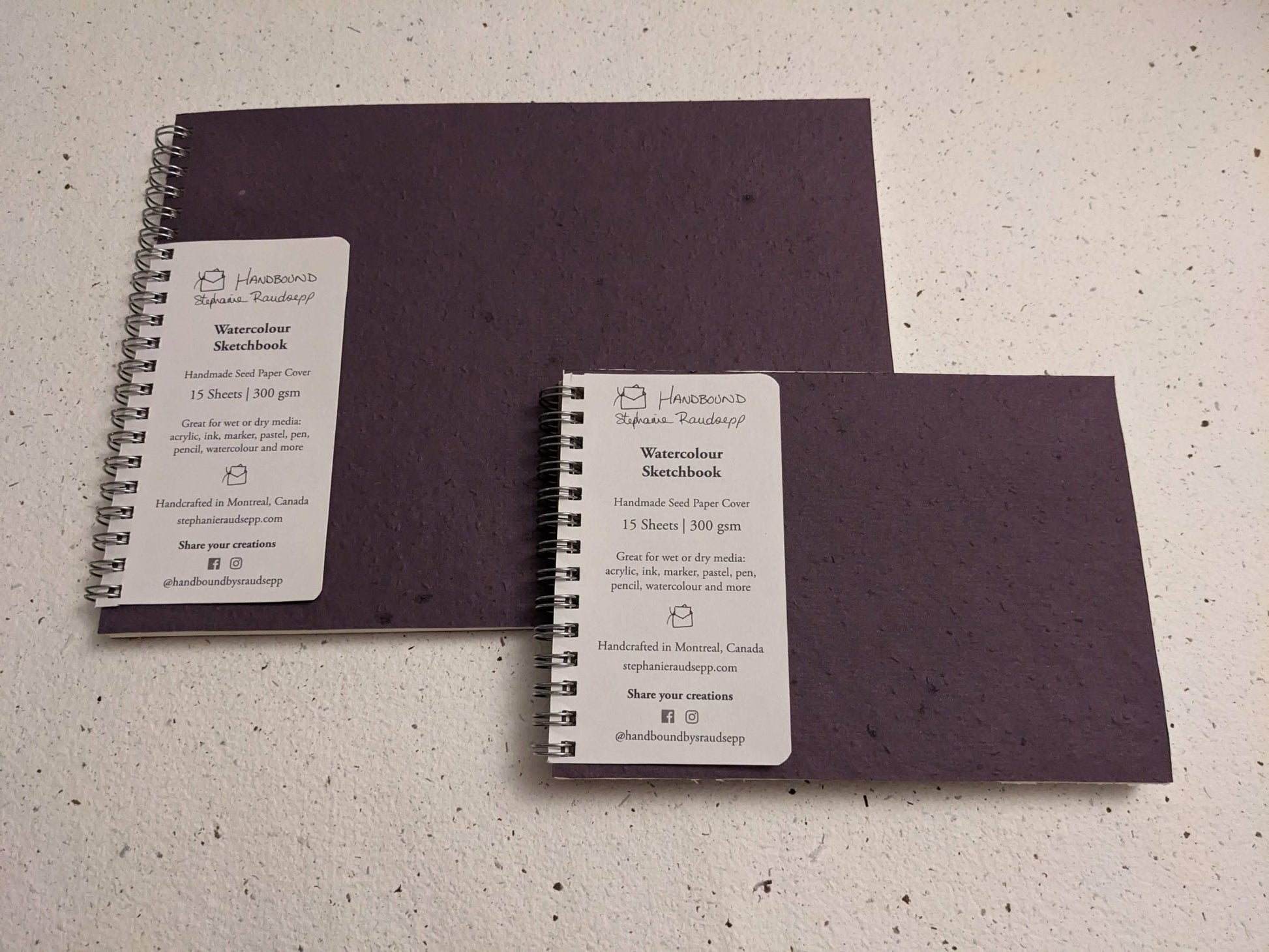 SECONDS | Large | Plantable Watercolour Sketchbooks | Final Sale