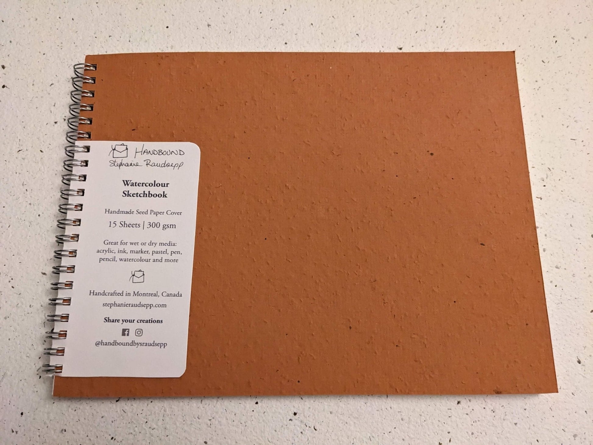 SECONDS | Large | Plantable Watercolour Sketchbooks | Final Sale