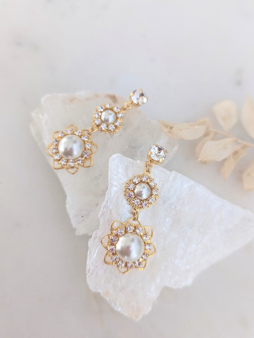 HYACINTH Filigree Bridal Earrings