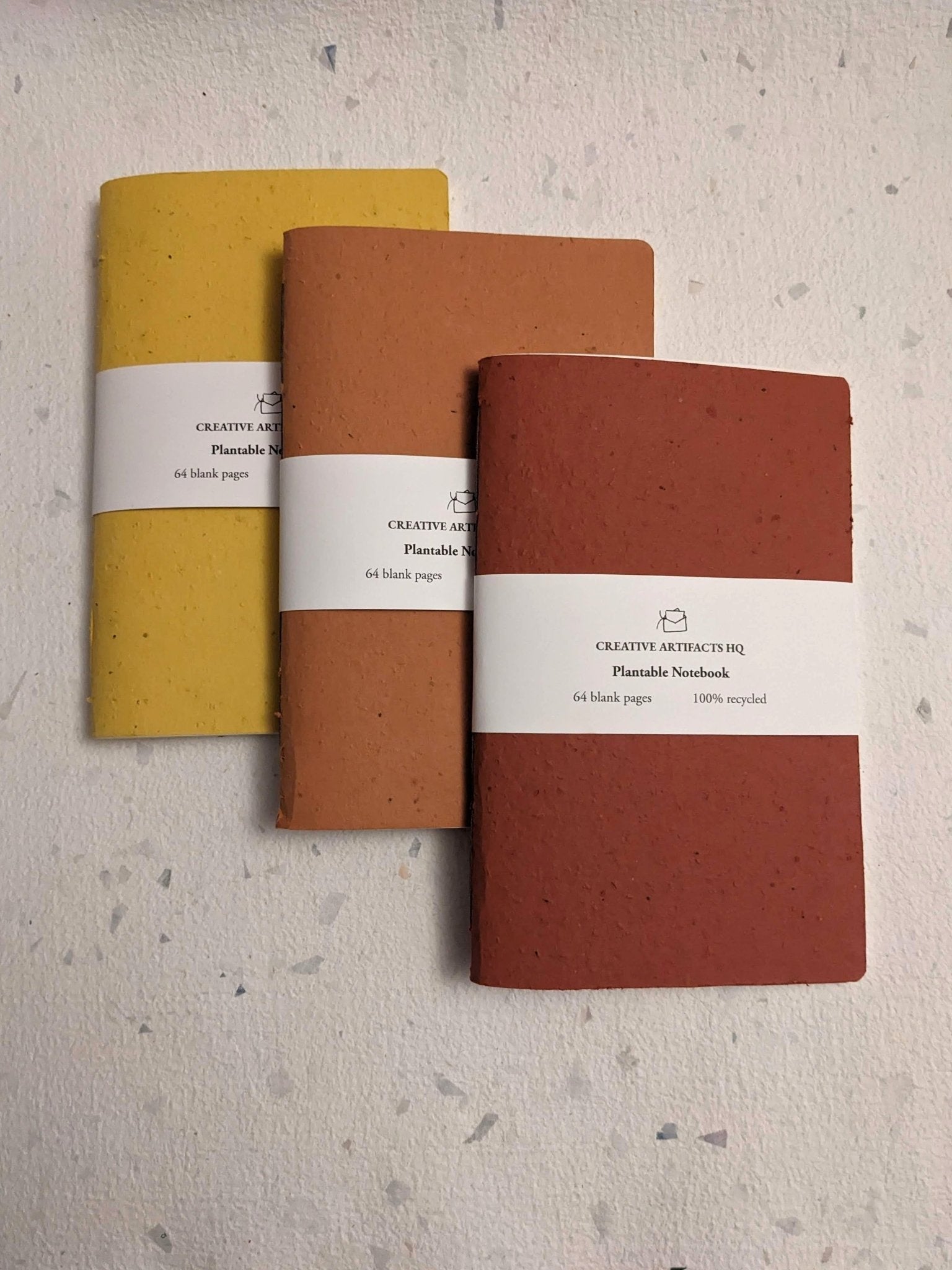 Large | Set of 3 Plantable Cotton Notebooks