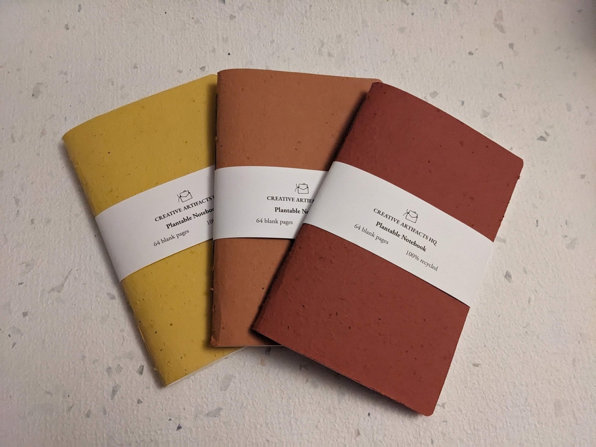 Large | Set of 3 Plantable Cotton Notebooks