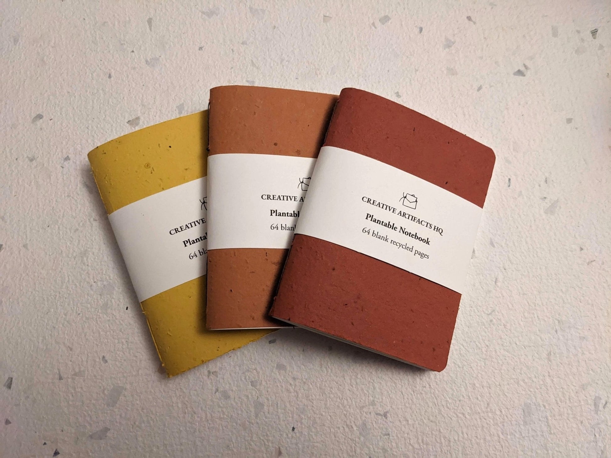 Pocket | Set of 3 Plantable Cotton Notebooks